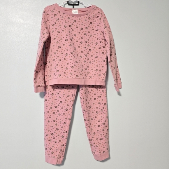 Kids Pink and Mint Pajama Set - Picture 2 of 14